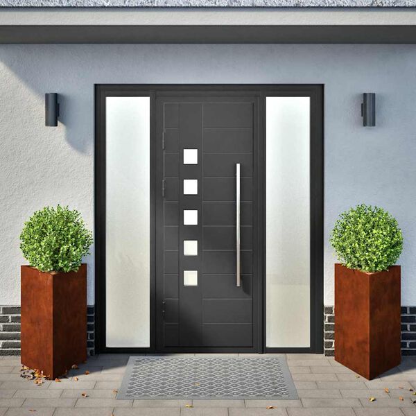 vidaXL hageplanter 2 stk trekantede 50x43x75 cm oksidert st&aring;l