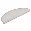 vidaXL Selvklebende trappematter sisal 30 stk 65x21x4 cm platina
