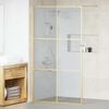 vidaXL Walk-in Dusjvegg Gull 115 x 195 cm herdet glass