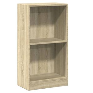 vidaXL Bokhylle sonoma eik 40x24x75 cm konstruert tre