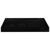 vidaXL Flytende vegghyller 4 stk h&oslash;yglans svart 40x23x3,8 cm MDF