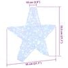vidaXL 3D Stjerne med 50 LED Kaldhvit 55 x 53,5 x 10 cm Akryl