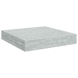 vidaXL Flytende vegghylle betonggr&aring; 23x23,5x3,8 cm MDF