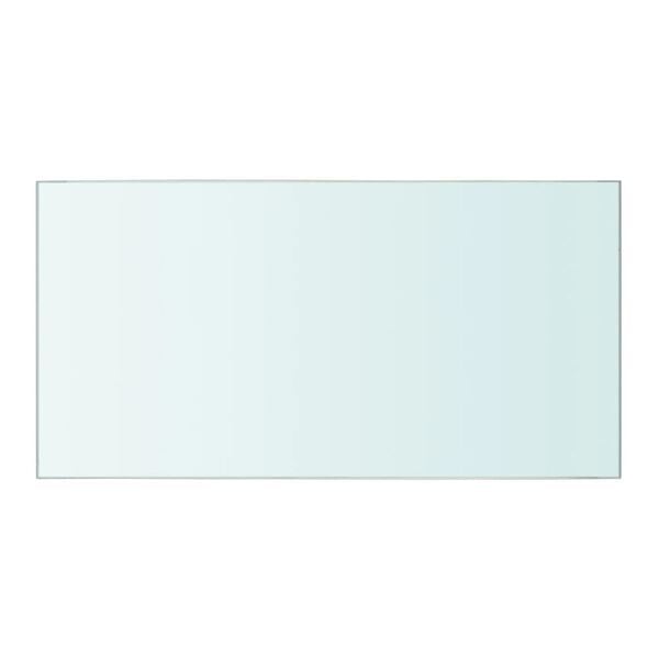 vidaXL Hyllepaneler 2 stk klart glass 40x20 cm