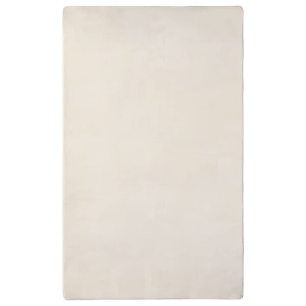 vidaXL Flossteppe kremhvit 270x180 cm