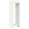 vidaXL Planteholder Hvit 30 x 30 x 100 cm Konstruert tre