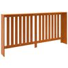 vidaXL Radiatordeksel voksbrun 169x19x84 cm heltre furu