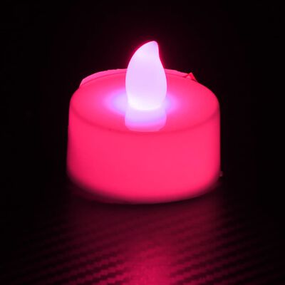 vidaXL Flammefrie elektriske telys LED lys 100 stk flerfarget