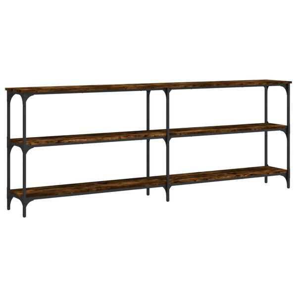 vidaXL Konsollbord r&oslash;kt eik 200x29x75 cm konstruert tre