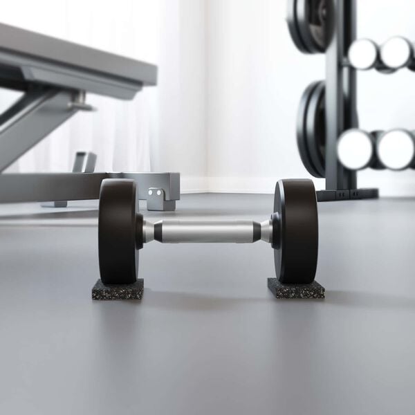 vidaXL Gummiruller Svart Gummi