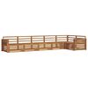 vidaXL Utend&oslash;rs sofa-sett 6 pcs Naturlig Solid akasietre