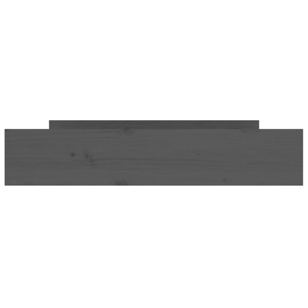 vidaXL Sengeskuffer 2 stk grå heltre furu