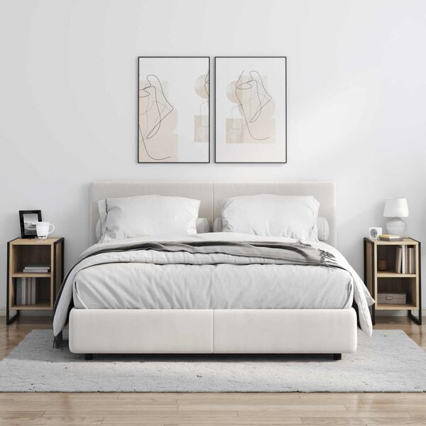 vidaXL Nattbord Sonoma 39.5 x 30 x 50 cm Konstruert tre