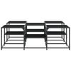 vidaXL Salongbord svart 121x121x40 cm konstruert tre
