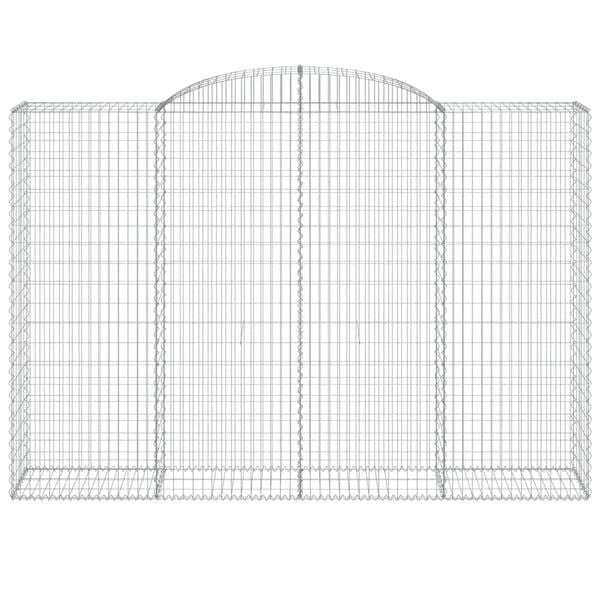 vidaXL Gabionkurver buede 6 stk 300x50x200/220 cm galvanisert jern