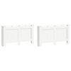 vidaXL Radiatordeksler 2 stk hvit 152x19x81,5 cm MDF
