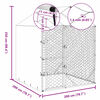 vidaXL Utend&oslash;rs hundekennel s&oslash;lv 2x2x2,5 m galvanisert st&aring;l