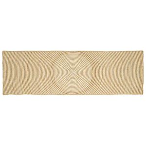 vidaXL Omr&aring;deteppet Hvit 60 x 250 cm Jute