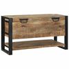 vidaXL Lagringsboks med lagring Brun 80 x 35 x 45 cm Massivt mangotre