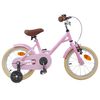 vidaXL Barnesykkel 12 Tommer for 2-4 &aring;r gammel Lys rosa