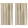 vidaXL Blendingsgardiner 2 pcs Krem 140 x 140 cm Fløyel