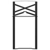 vidaXL Øl bordbein 2 pcs Svart 39 x 3 x 75 cm Pulverlakkert stål