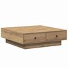 vidaXL Kaffebord Artisan Eik 90 x 90 x 28 cm Konstruert tre