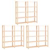 vidaXL Lagringshyller 5 etasjer 3stk 170x38x170 heltre furu 500kg