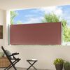 vidaXL Uttrekkbar sidemarkise 100x300 cm brun