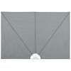 vidaXL Sammenleggbar sidemarkise for terrasse grå 300x200 cm