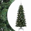 vidaXL Kunstig juletre med julekuler 120 cm 150 LED-lys Varmhvit