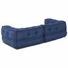 vidaXL Modulsofa 3 pcs Indigo 140 x 70 x 36 cm stoff