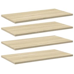 vidaXL Hylleplater 4 stk sonoma eik 60x30x1,5 cm sponplate