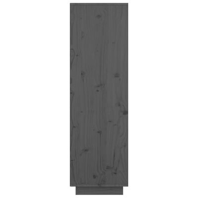vidaXL Highboard grå 74x35x117 cm heltre furu