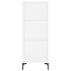 vidaXL Highboard hvit 34,5x34x180 cm konstruert tre