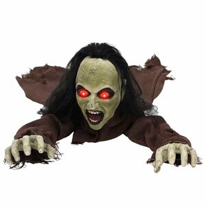 vidaXL Halloween-dekorasjon zombie SPOOKA Brun 94 x 130 x 29 cm