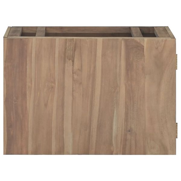 vidaXL Veggmontert baderomsskap 60x39x40 cm heltre teak
