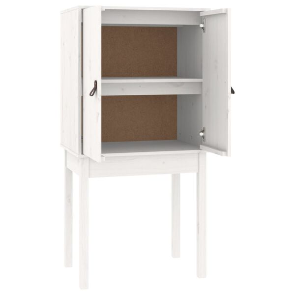 vidaXL Highboard hvit 60x40x120 cm heltre furu