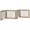 vidaXL Foldbar hundegitter med stativer 4 stk. Artisan eik 401 cm