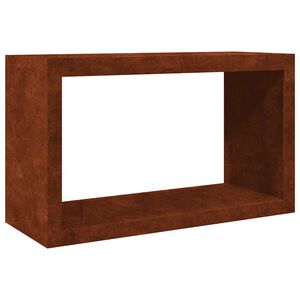vidaXL Vedstativ 100x40x60 cm oksidert st&aring;l