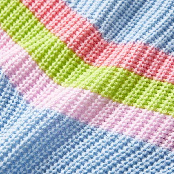 Barnegenser strikket bl&aring; 140