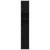 vidaXL Baderomsskap svart eik 32x25,5x190 cm konstruert tre