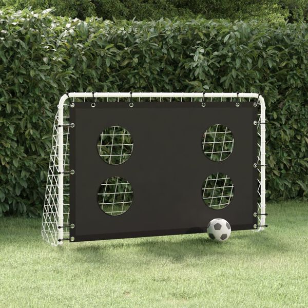vidaXL Fotballmål treningsnett stål 184x61x122 cm
