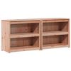 vidaXL Utend&oslash;rs kj&oslash;kkenskap MEPPEL 2 pcs Naturlig Douglas