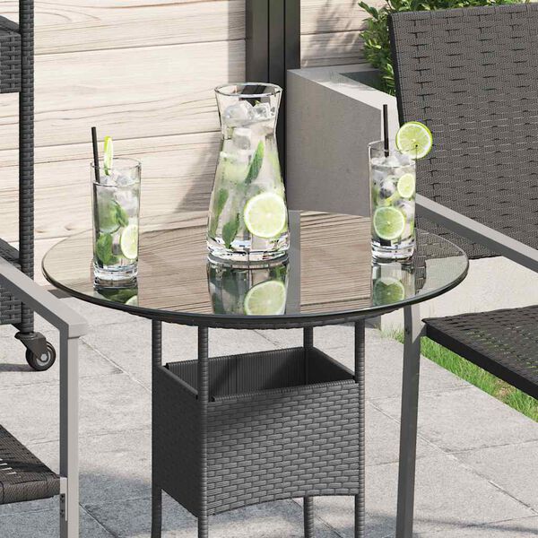 vidaXL Bordplate Herdet Glass Rund 500 mm