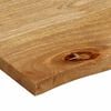 vidaXL Bordplate 110x80x2,5 cm naturlig kant heltre mango