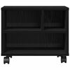 vidaXL Skiverstativ Svart Eik 41 x 32 x 34,5 cm Konstruert tre
