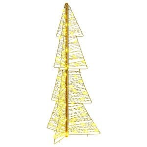 vidaXL Juletre 100 LED-lys Varmhvit 120 cm PET