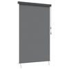 vidaXL Rullegardin Lysegr&aring; 120 x 250 cm Stoff og Aluminium