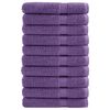 vidaXL Premium h&aring;ndkl&aelig;r SOLUND 10 stk lilla 80x200 cm 600 g/m2